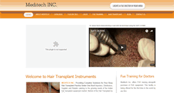 Desktop Screenshot of hairtransplantinstrument.com